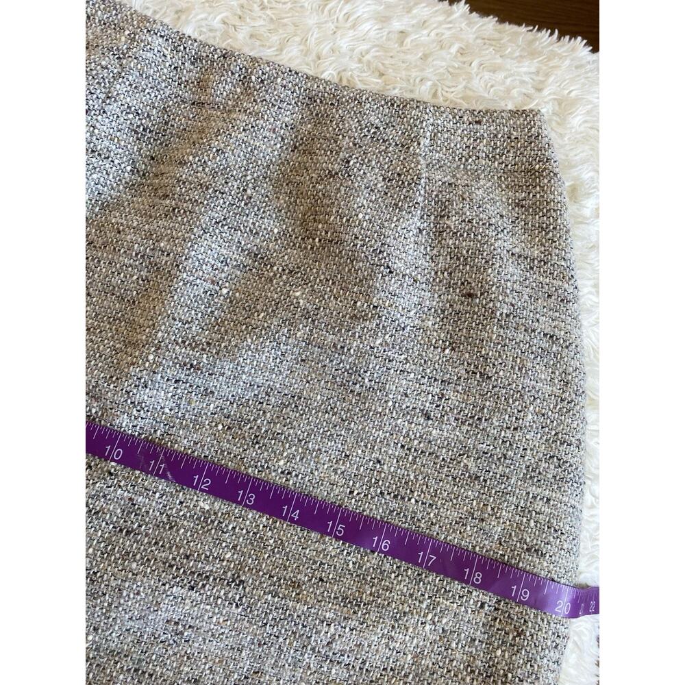 Vintage Rena Rowan for Saville High Waist Textured Wool Tweed Shirt Size 6 EUC - Picture 9 of 11